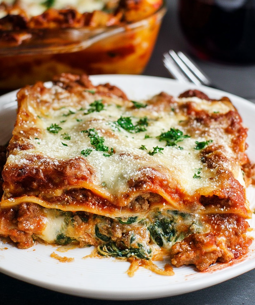 Sausage And Spinach Lasagna