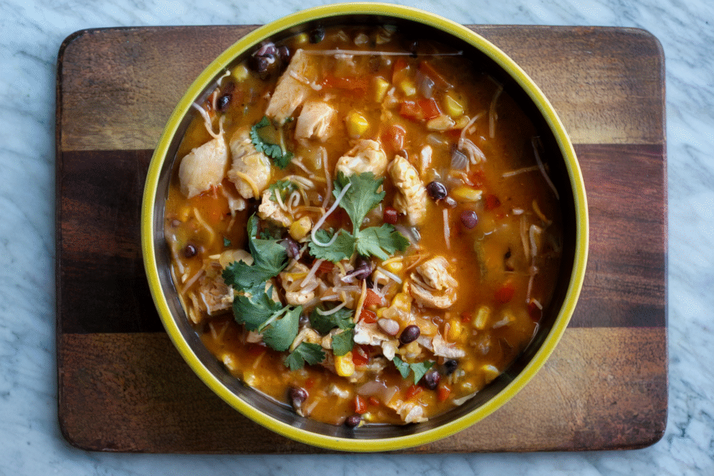 Easy Chicken Enchilada Soup