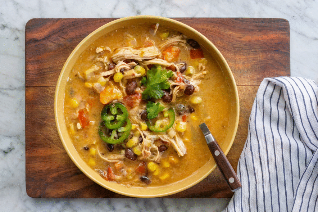 Creamy Chicken Taco Soup