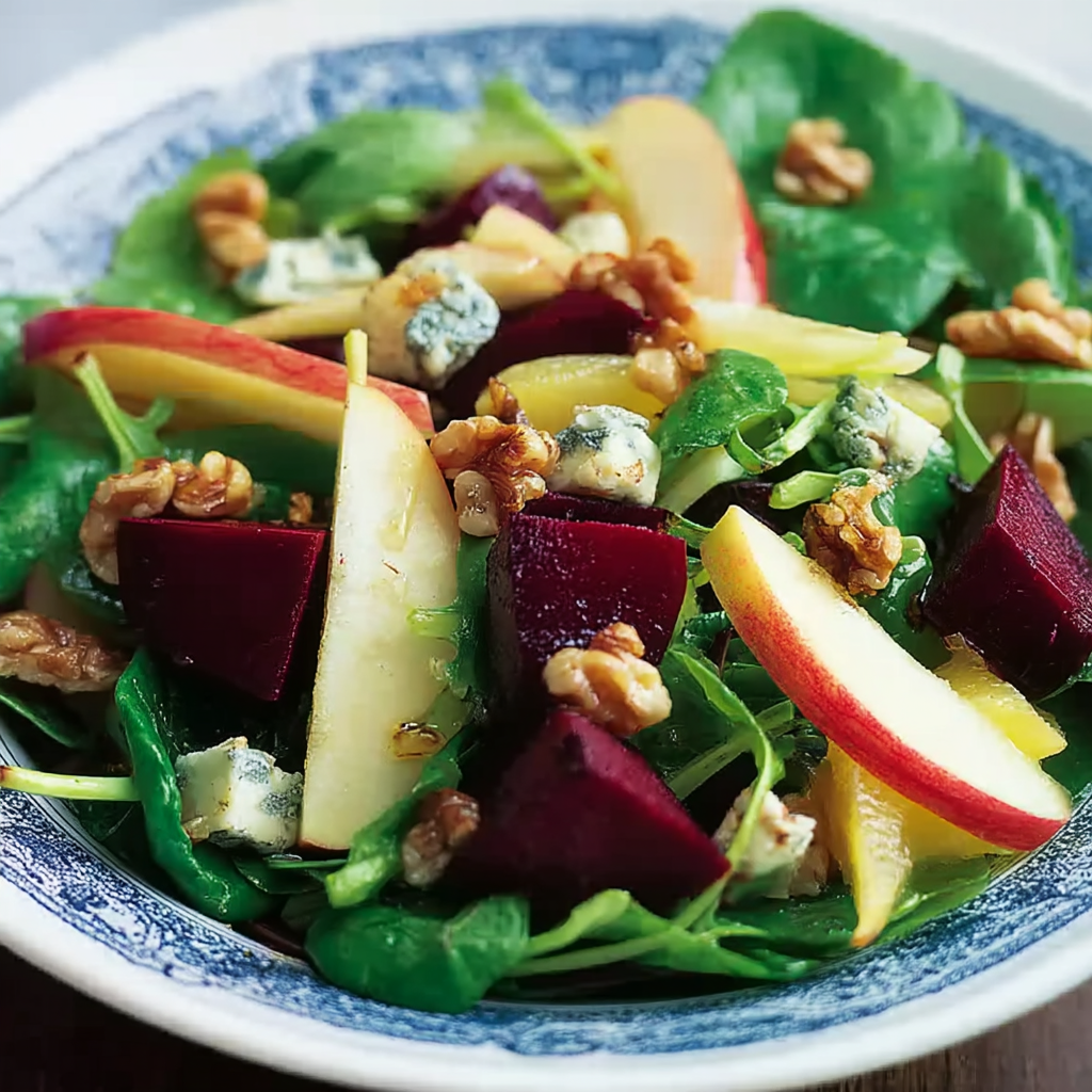 apple beet walnut salad