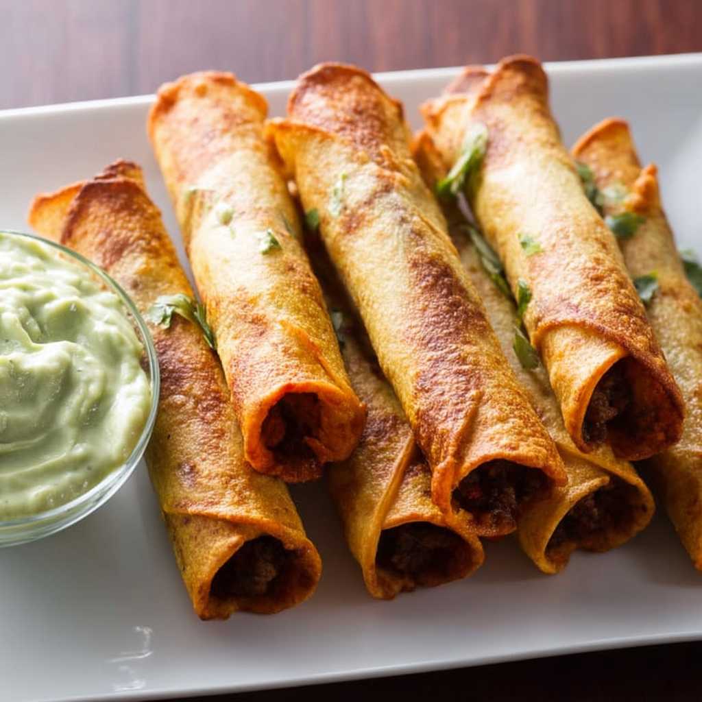 beef and bean taquito