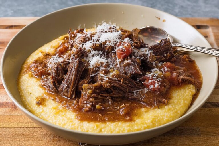 Beef Short Rib Ragu Over Polenta Recipe