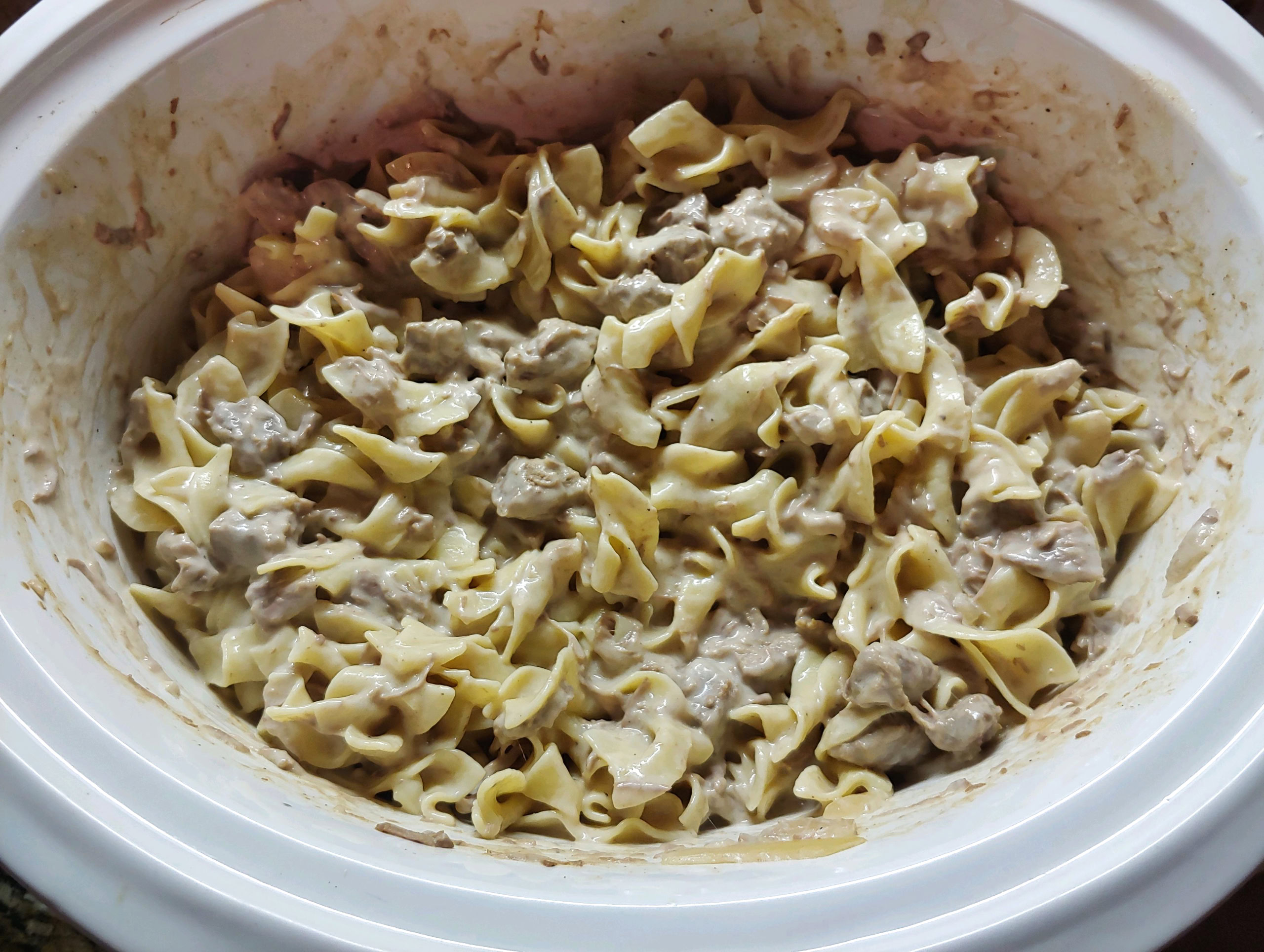 beef stroganoff crock pot