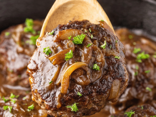 hamburger steaks with onion gravy