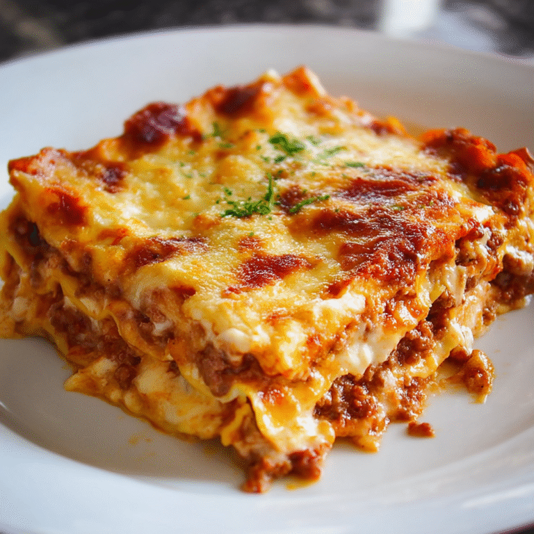 hearty beef lasagna