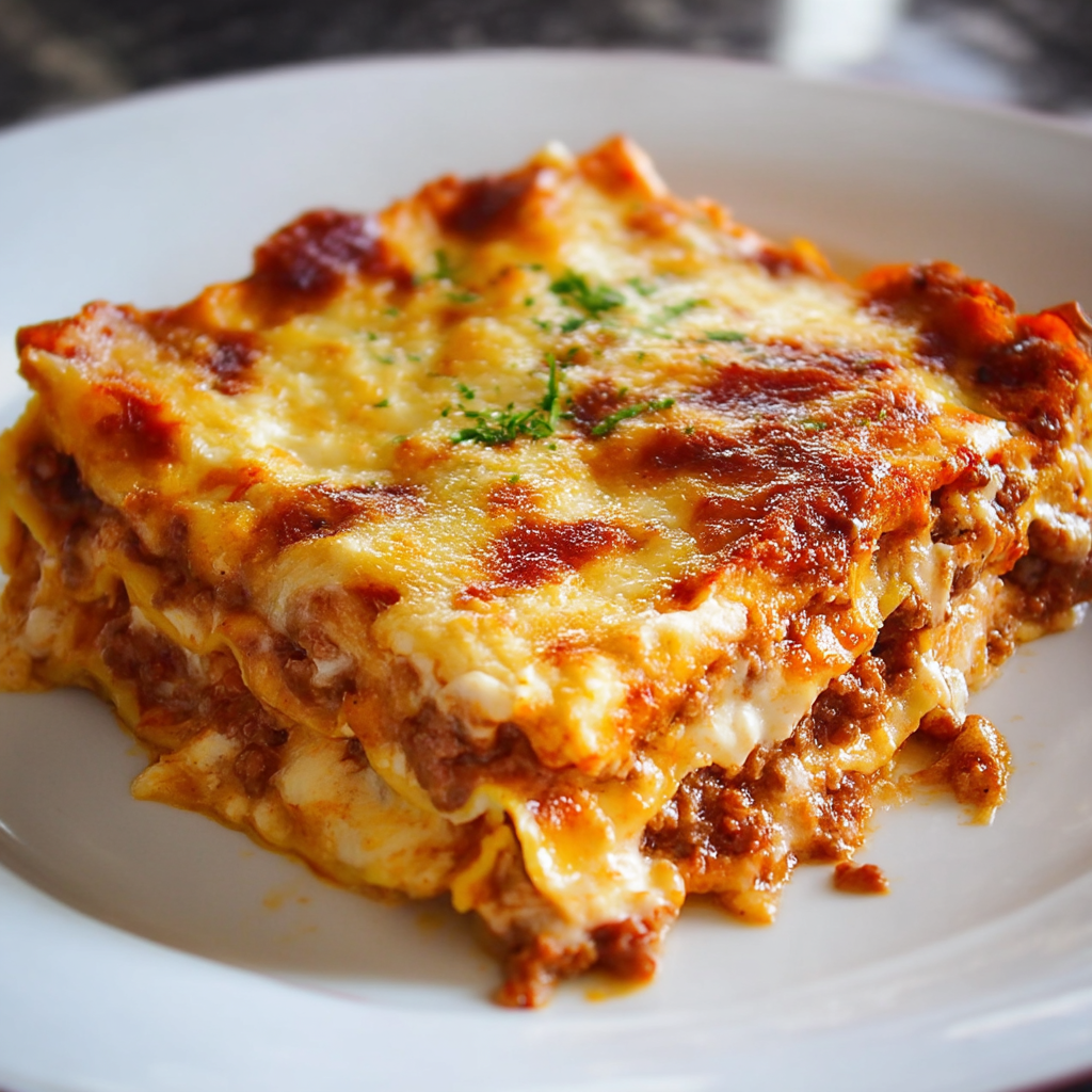 hearty beef lasagna