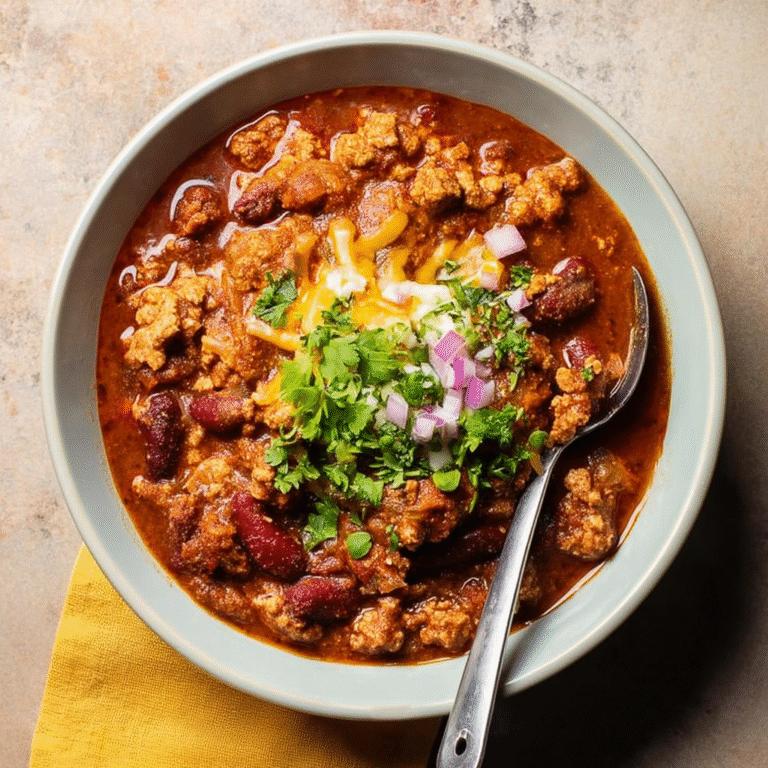 Homemade Turkey Chili Recipe