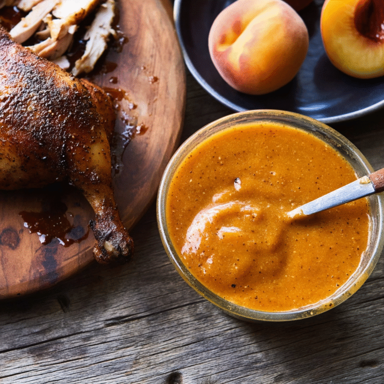mustard peach bbq sauce