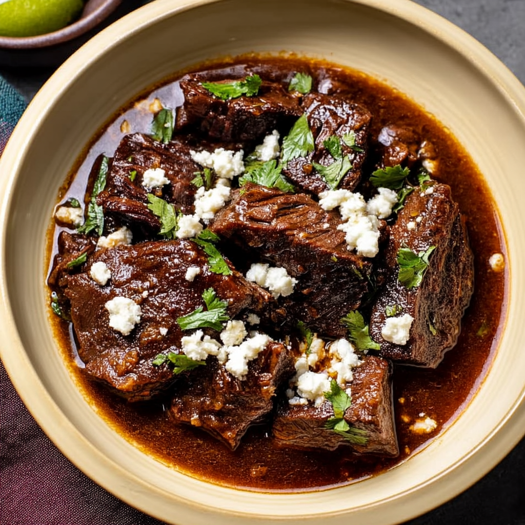 Croc Pot, Slow Cooker Adobo Braised Beef Recipe