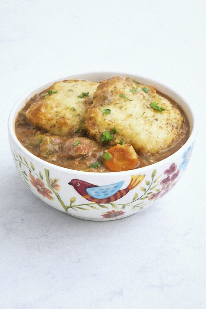 Slow Cooker Beef Stew and Dumplings