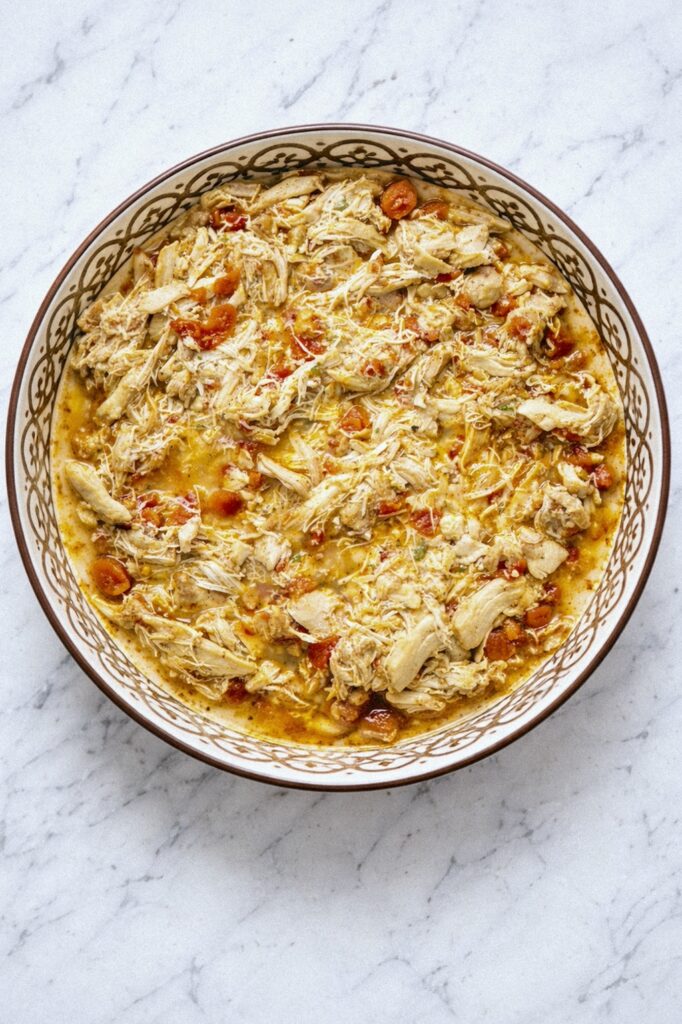 Mexican Shredded Chicken Thighs (Slow Cooker)